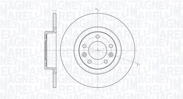 MAGNETI MARELLI Тормозной диск 361302040341